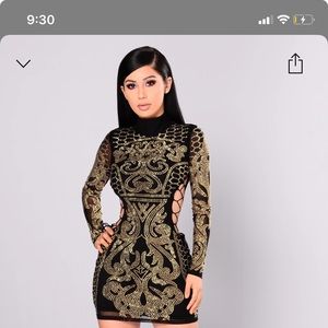 Dynasty studded mini dress